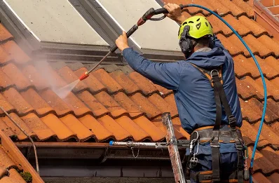 Démoussage et hydrofuge de toiture à Moitron
